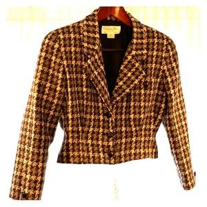 Vintage Christian Dior loose knit tweed jacket